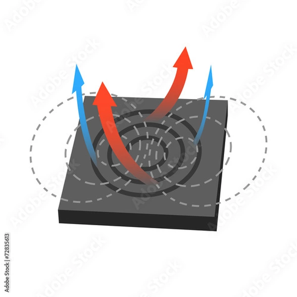 Fototapeta Principles Behind Induction Cooking