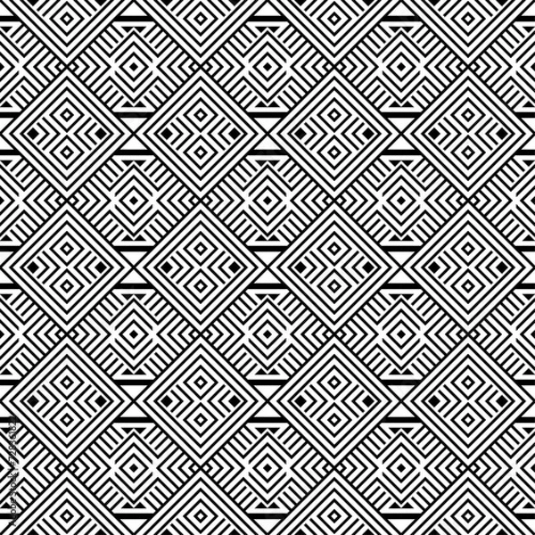 Fototapeta Seamless models. Modern stylish texture. Monochrome, simple. Vector.
