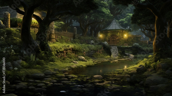 Obraz forest quiet background