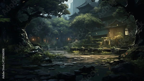 Obraz forest quiet background