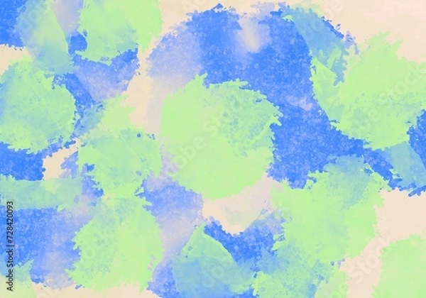 Fototapeta Bright soft colors, modern, abstract watercolor background