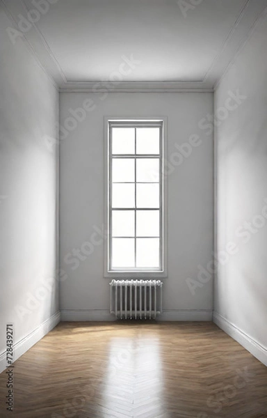 Fototapeta empty room with window