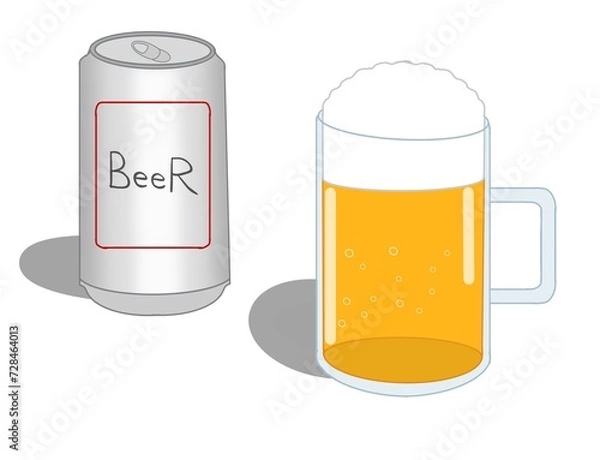 Fototapeta ビール　イラスト