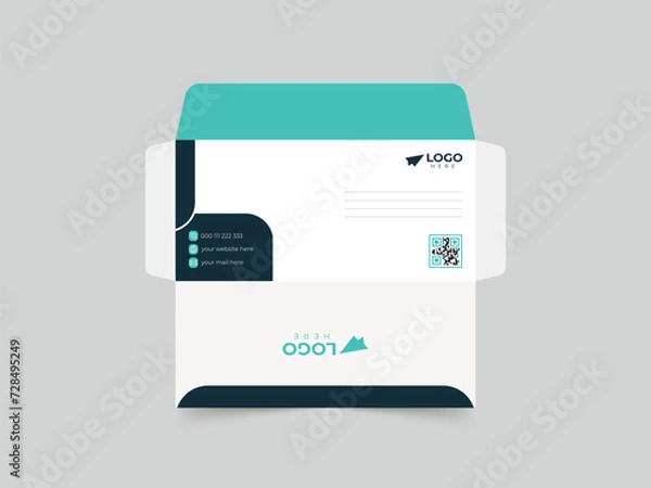 Fototapeta vector office envelope design template.