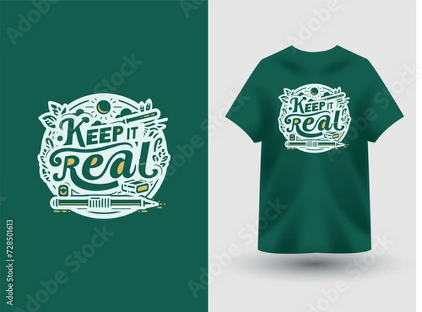 Fototapeta Vector minimalist t-shirt design or template.