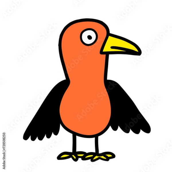 Obraz bird cartoon isolated