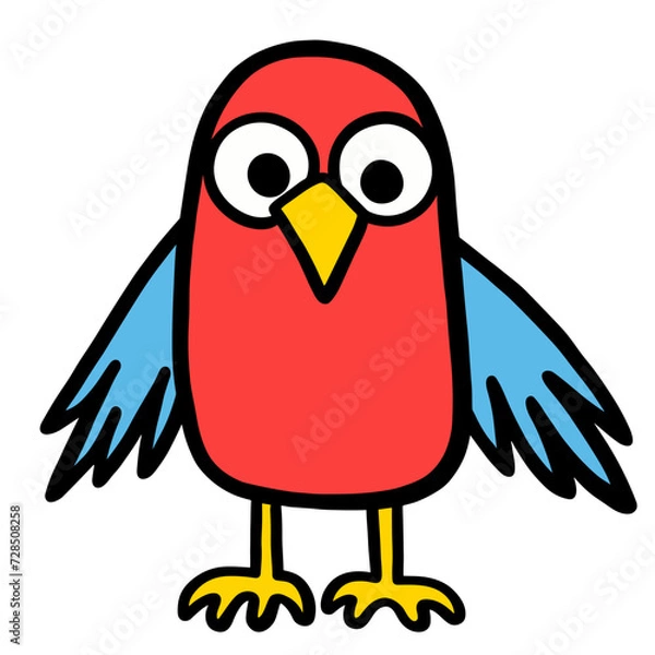 Obraz bird cartoon isolated