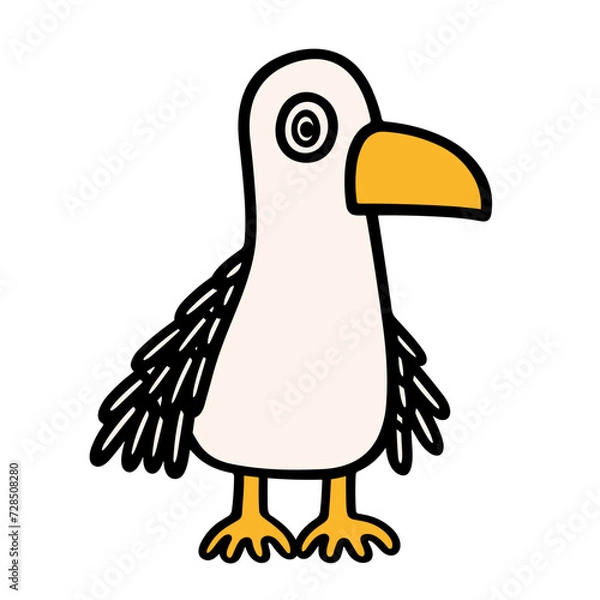 Obraz bird cartoon isolated