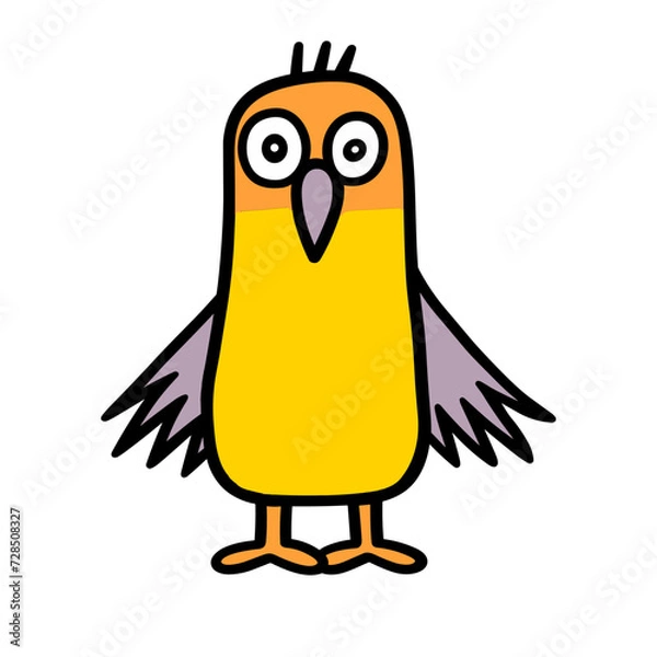 Obraz bird cartoon isolated