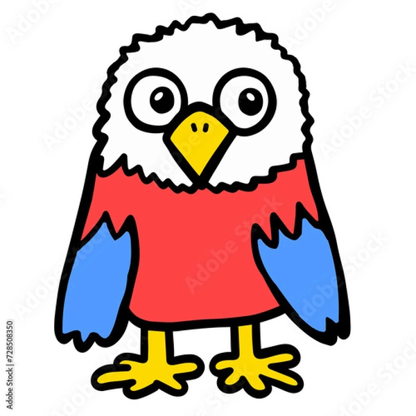 Obraz bird cartoon isolated