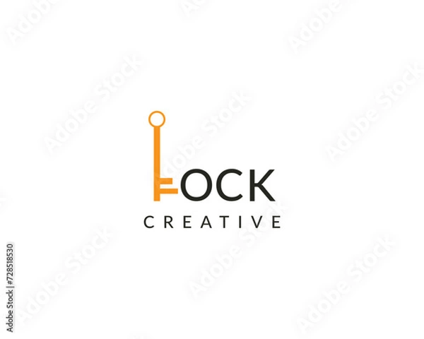 Obraz Simple clock Latter  logo design .