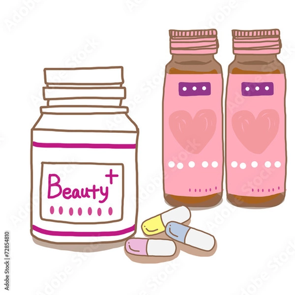 Fototapeta 美容サプリメントセット