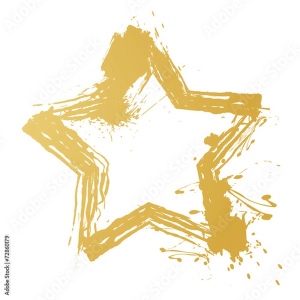 Obraz Hintergrund Stern gold