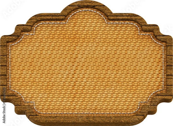 Obraz moldura de madeira com textura de sao joao, festa junina no brasil, madeira com textura