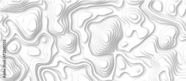Fototapeta Abstract white background with paper cut out layers .Luxury paper cut background, Abstract decoration .Vector illustration. Material design. Paper cutting texture. Applicable for business banner.