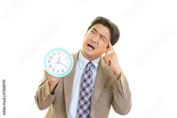 Fototapeta 疲れたビジネスマン