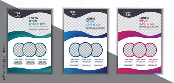 Obraz profetional flyers design for template