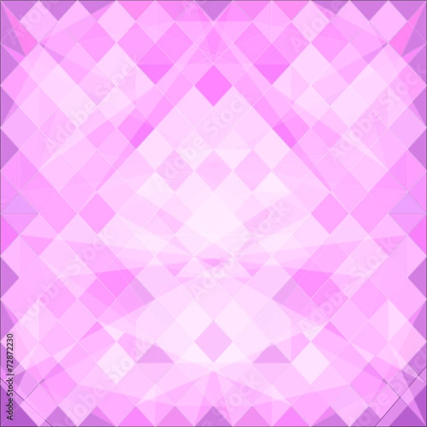 Obraz Abstract background with polygon light pink. Raster.