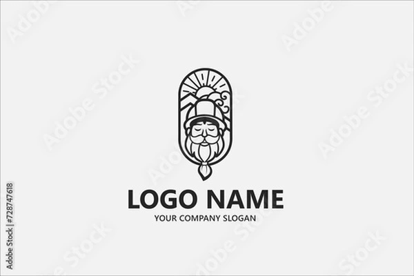 Obraz Property roof logo vector