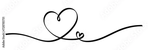 Obraz Continuous Love Line Art
