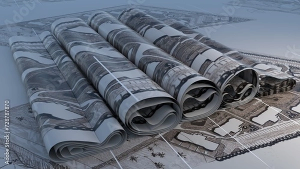 Obraz Plans journal Gray