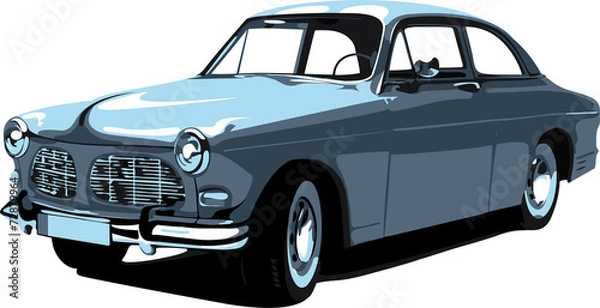 Fototapeta retro car in vector format 3