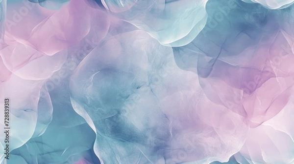 Fototapeta  a blue, pink, and white background with a lot of small pieces of plastic on top of the bottom half of the image and bottom half of the image.