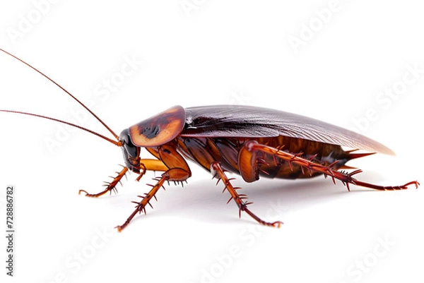 Fototapeta cockroach isolated on white background