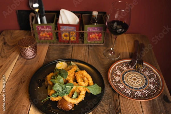Obraz italian dish with squid rings