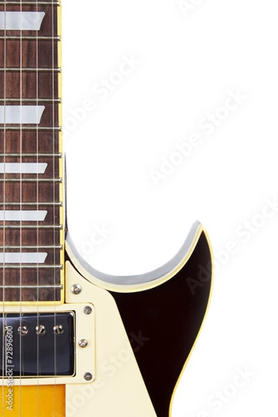 Obraz Electric guitar isolated on a white
