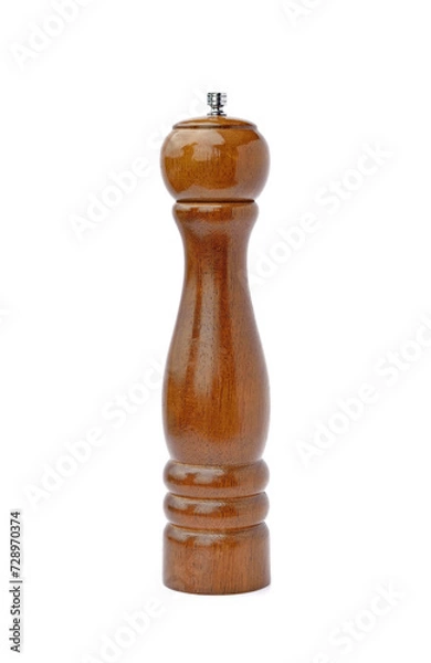 Obraz Pepper mill isolated on white background