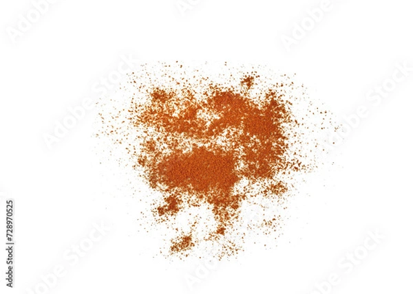Obraz Cinnamon powder on white background