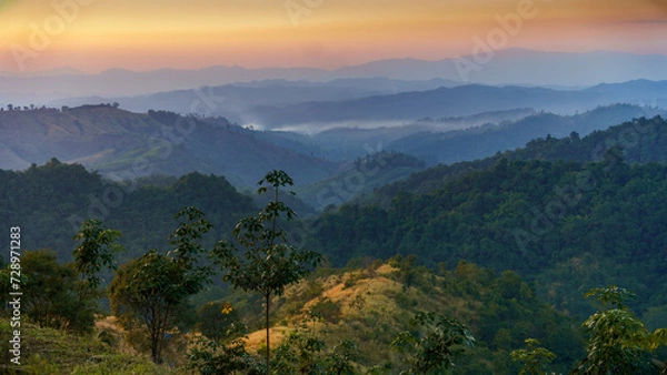 Obraz sunrise in the mountains