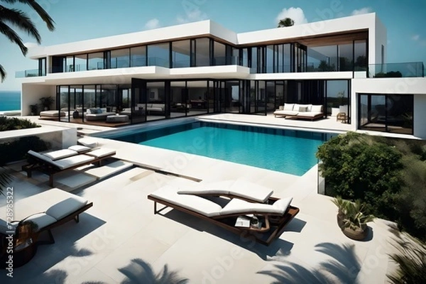 Obraz luxury swimming pool