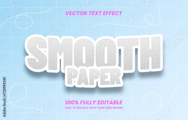 Obraz 3d Paper Cut Text Effect
