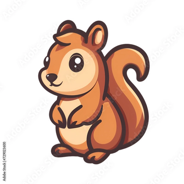 Fototapeta squirrel clipart on transparent background