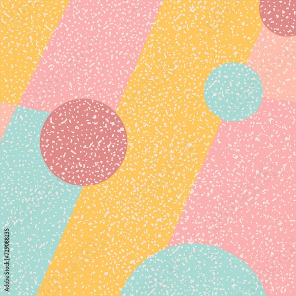 Fototapeta Retro abstract risograph background vector
