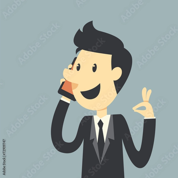 Obraz Businessman say Hello