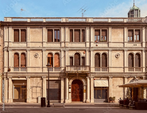 Fototapeta Rimini's Architectural Gem: A Stunning Building in Italy