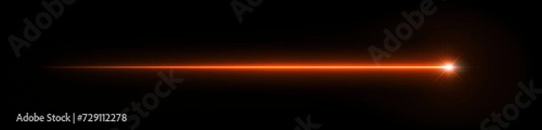 Obraz Moving orange light streak ray