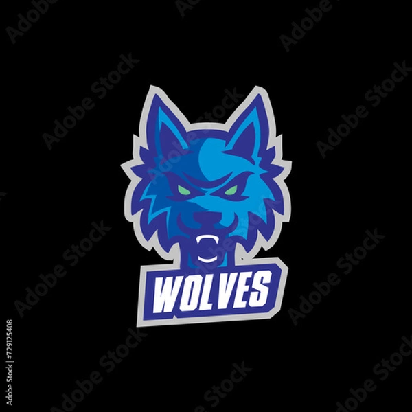 Obraz Wolves E-Sport Logo