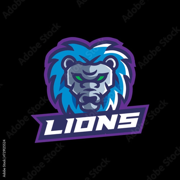 Obraz  Lion head logo