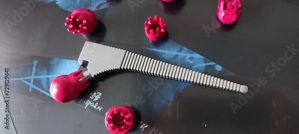 Fototapeta Surgical instruments for total hip replacement