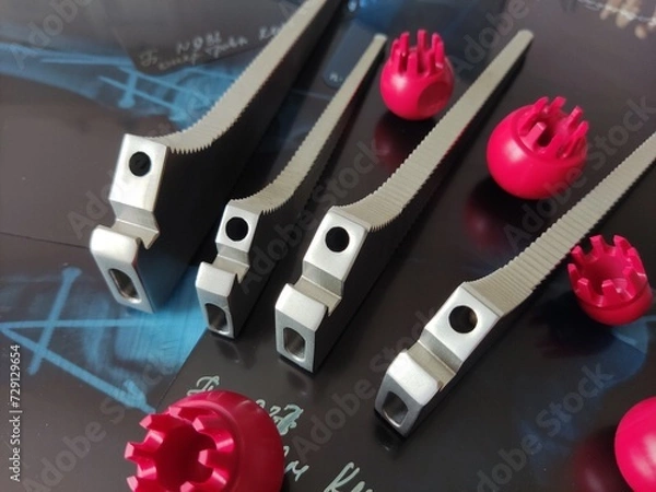 Fototapeta Surgical instruments for total hip replacement