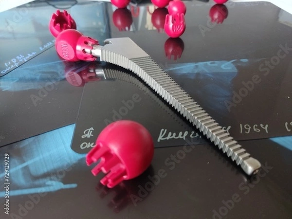 Fototapeta Surgical instruments for total hip replacement