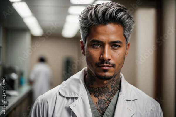 Obraz Latin doctor in his clinic