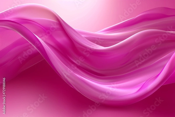 Obraz Abstract futuristic background with pink wave shapes. Visualization of motion waves. Wallpaper or backdrop for modern projects