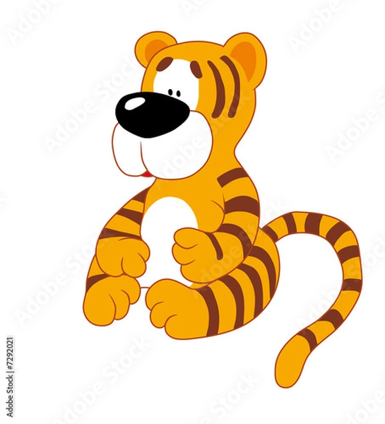 Obraz Sitting_little_tiger