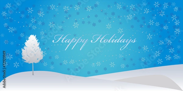 Obraz Happy_holidays_Blue