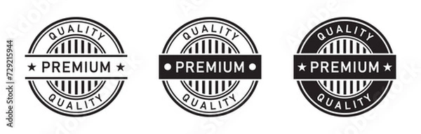 Obraz Premium quality label icon, vector illustration